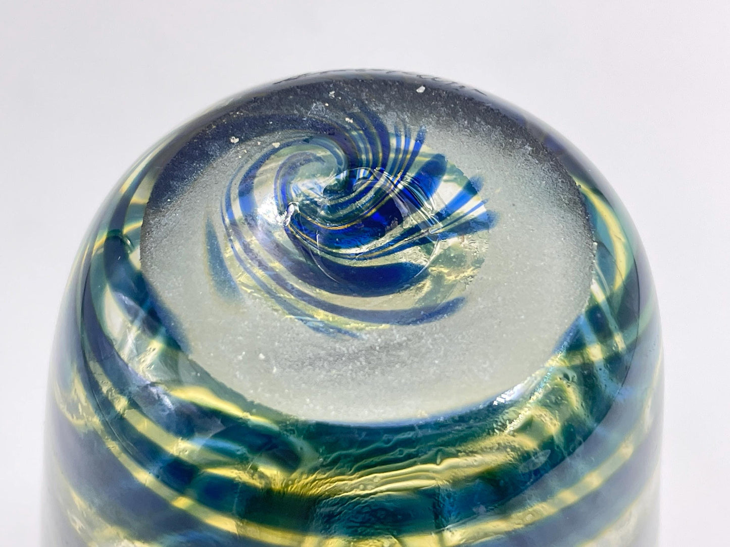 Signed Robert Held Skookum Art Glass Vase, 1980s Canadian Art Glass