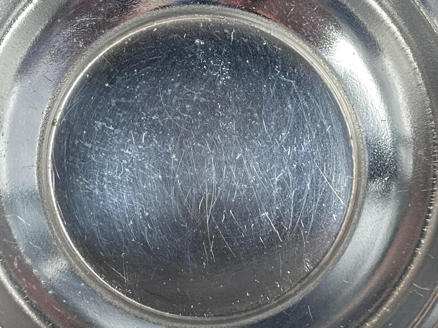 Apex England Silverplated Bowl and Glass Flower Frog