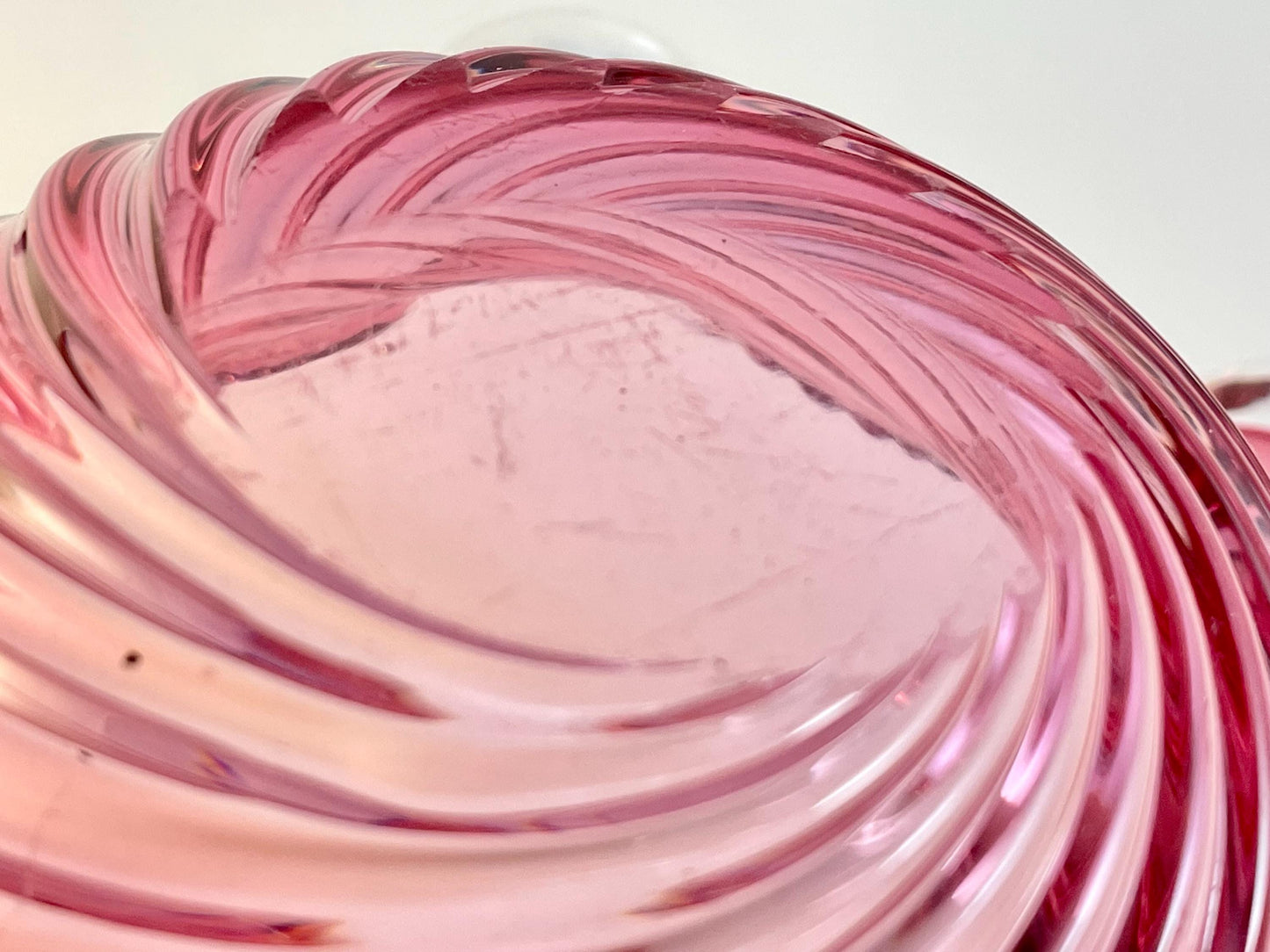 Chalet Pink Cranberry Ashtray / Candy Dish 1960s