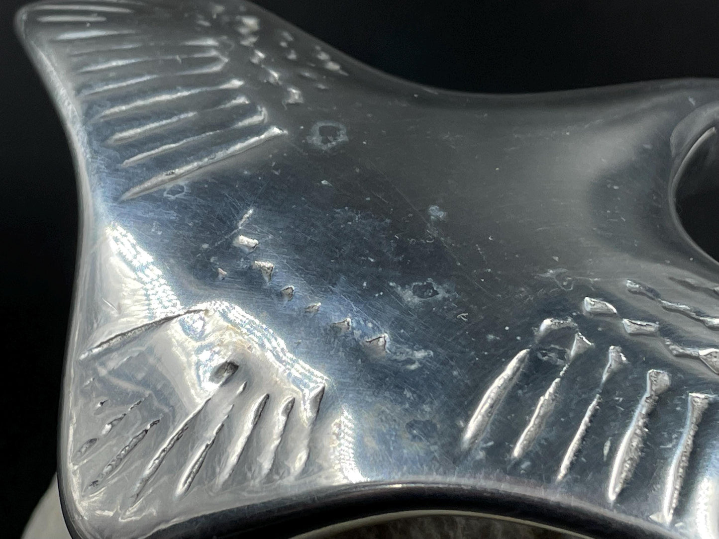 Gordon Hoselton Aluminum Goose Sculpture #202 on Natural Stone Marble Base, Gordon Hoselton Signed Aluminum Art Sculpture, Canadian Art
