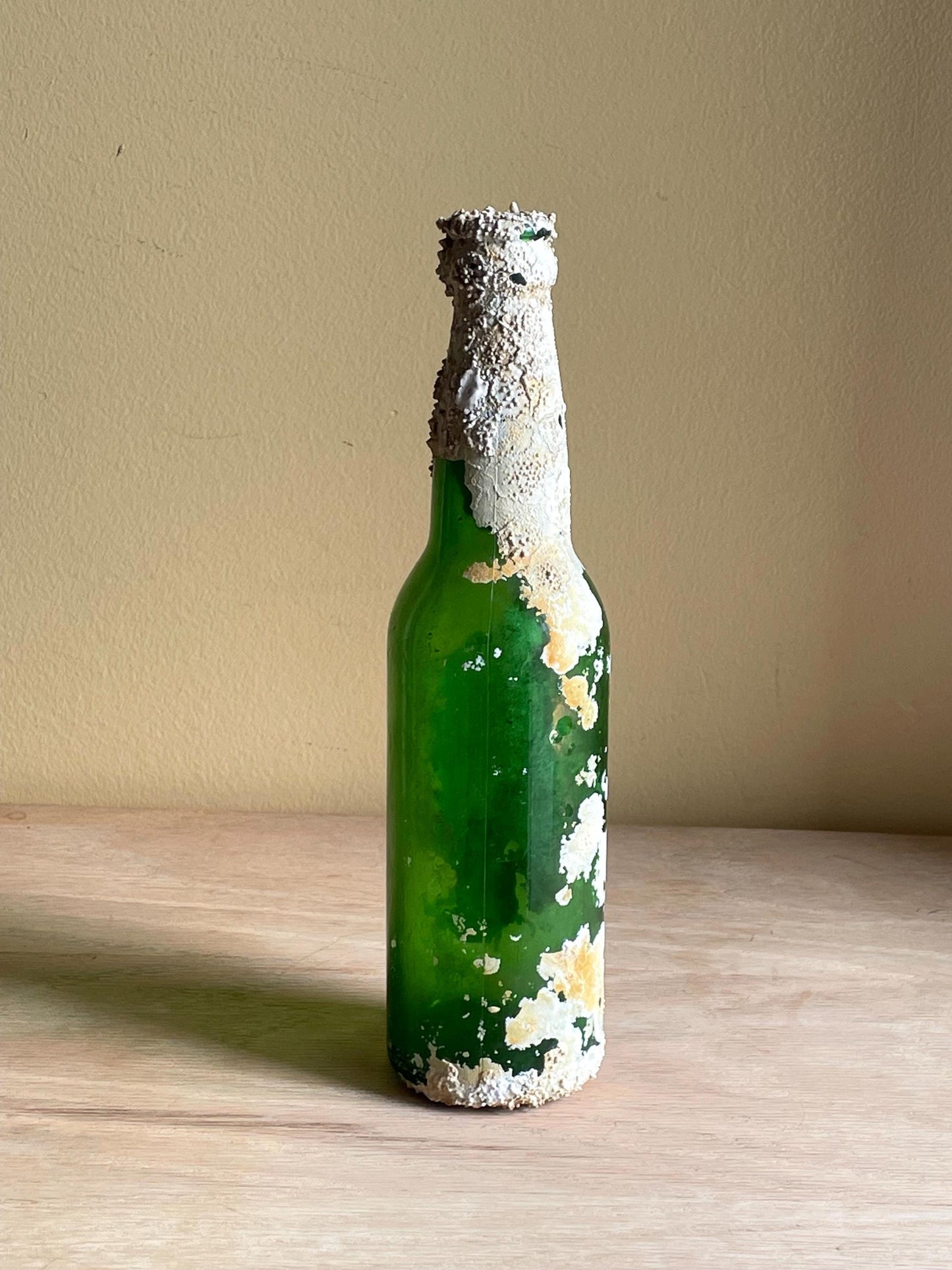 Coral Encrusted Undersea Green Pop/Soda Bottle