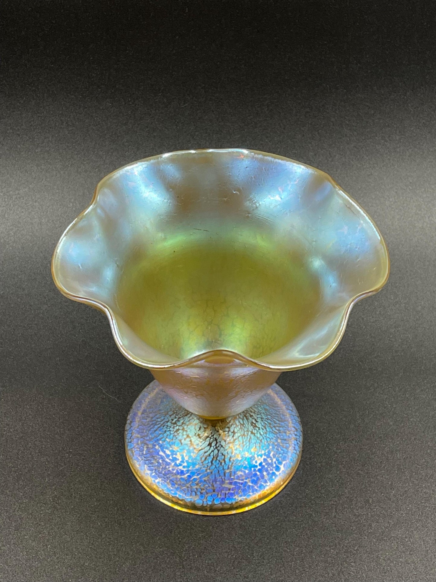 Loetz Candia Papillon Vase, Czech Art Glass Vase