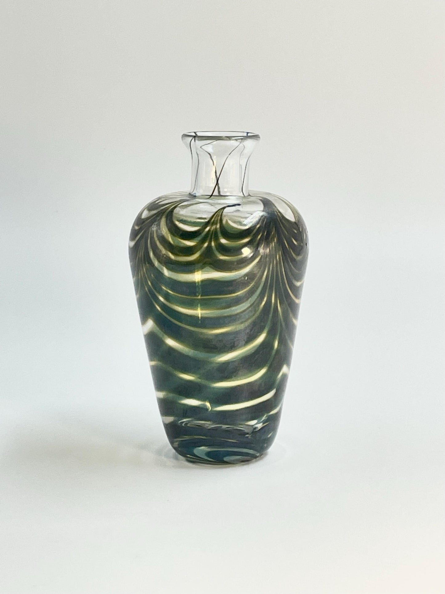 Signed Robert Held Skookum Art Glass Vase, 1980s Canadian Art Glass