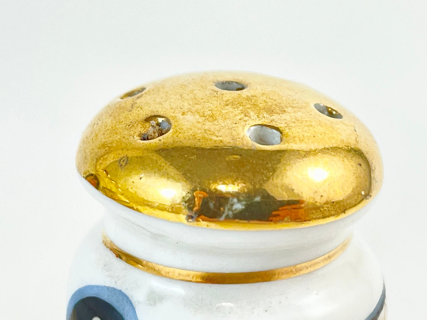 Test product-Antique Hand-painted Nippon Salt Pepper Condiment Set, Missing Spoon, Circa 1891-1921