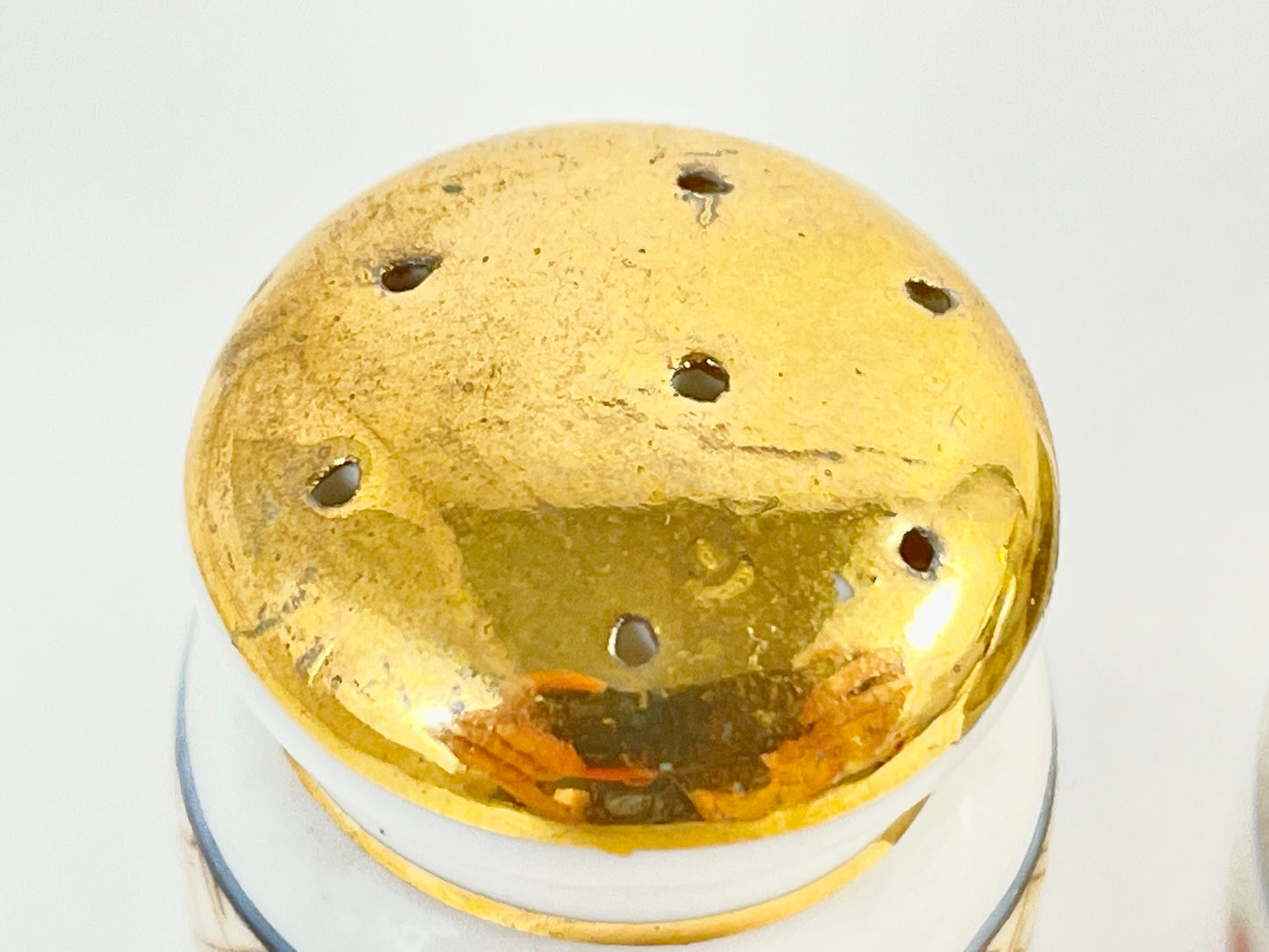 Test product-Antique Hand-painted Nippon Salt Pepper Condiment Set, Missing Spoon, Circa 1891-1921