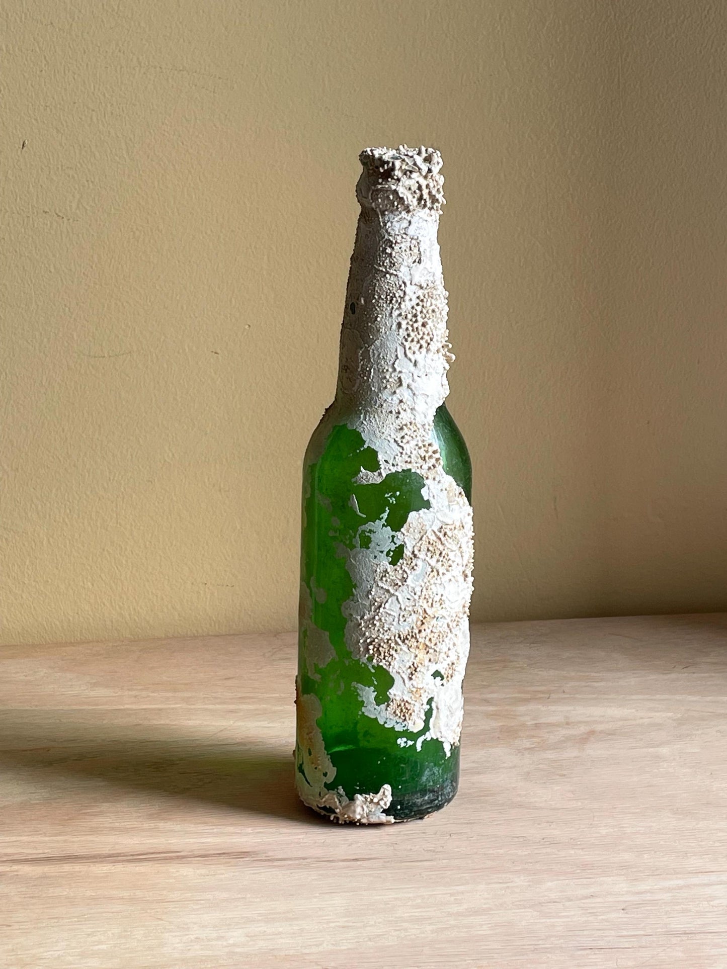 Coral Encrusted Undersea Green Pop/Soda Bottle