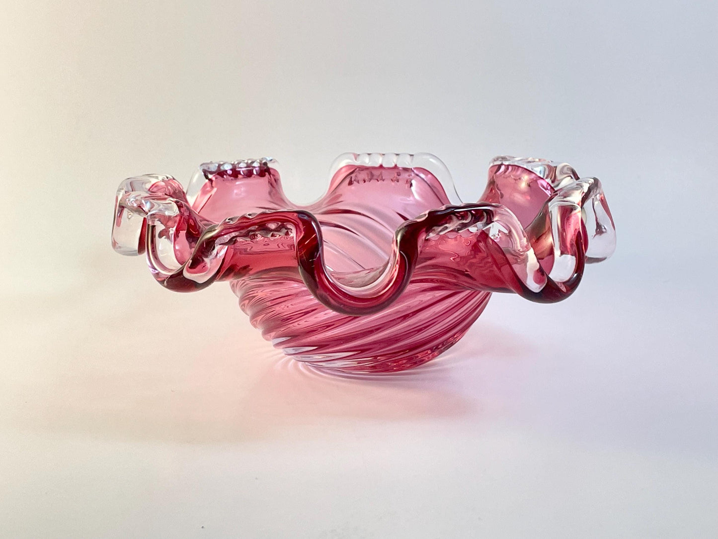 Chalet Pink Cranberry Ashtray / Candy Dish 1960s