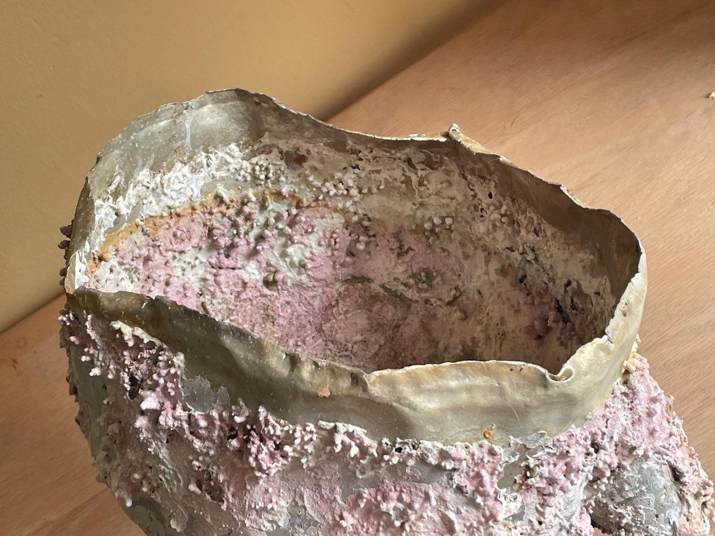 Coral Encrusted Undersea Alminum Kettle Very Rustic