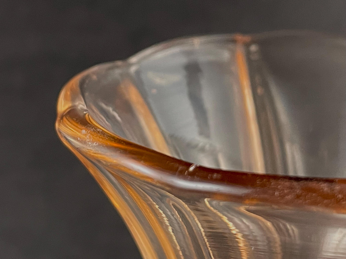 Josef Feigl Turtle Dove Trumpet/Bud Vase 6-1/4", Libochovice Glassworks Czechoslovakia, 1930s
