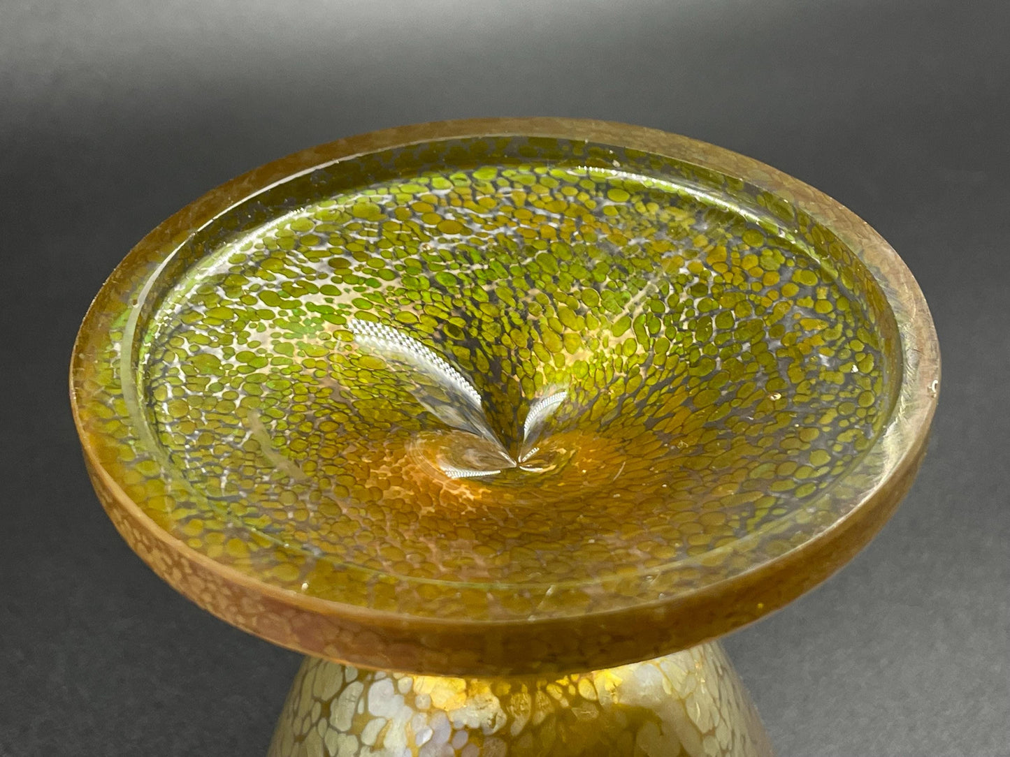 Loetz Candia Papillon Vase, Czech Art Glass Vase