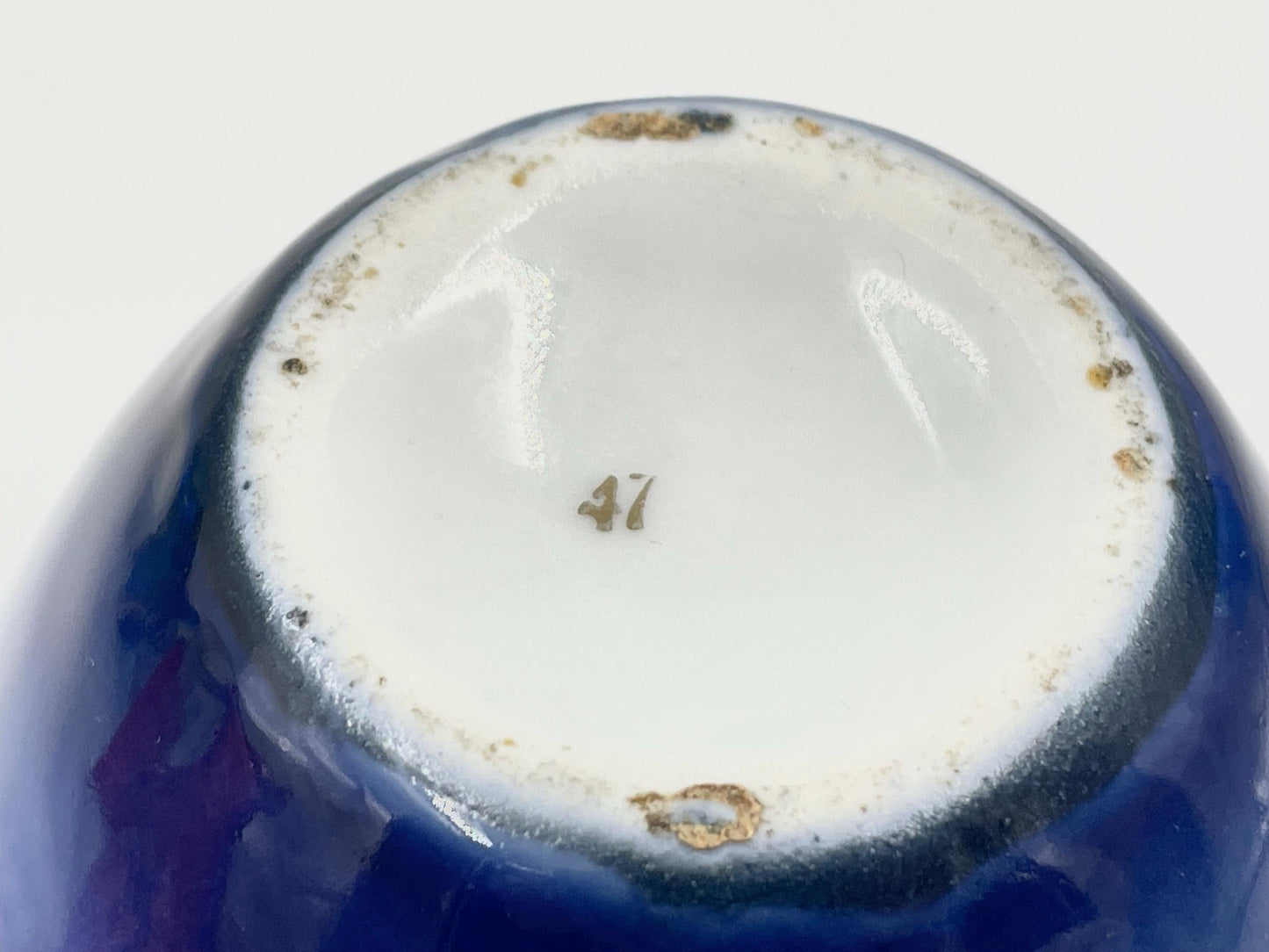Blue Transferware Vase, Babes in the Woods, Unmarked