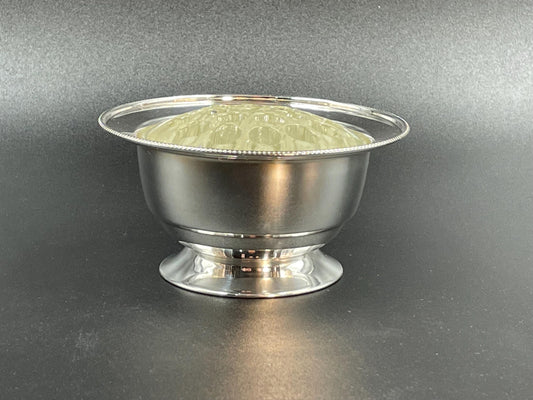 Apex England Silverplated Bowl and Glass Flower Frog