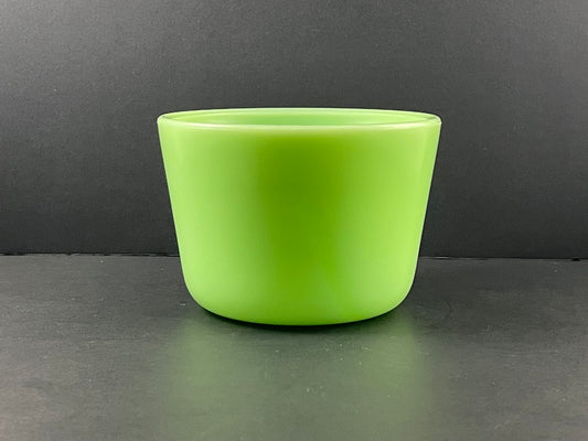 McKee Jadeite Uranium 5" Refrigerator Dish/Canister, Without Lid, 1930s