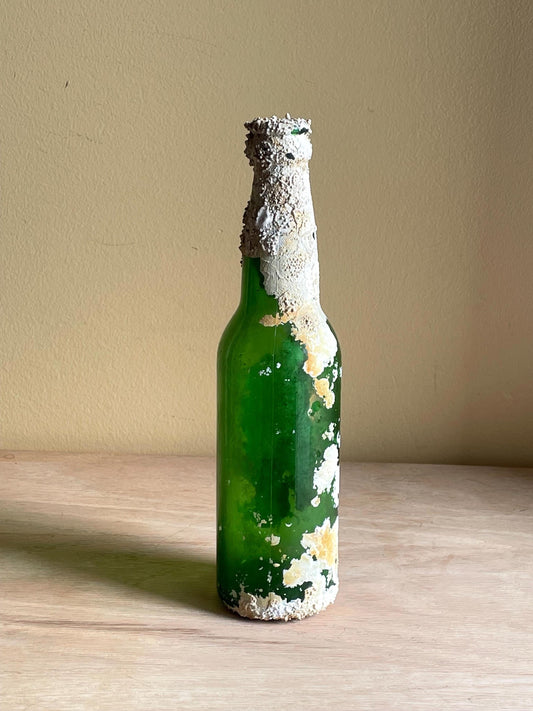 Coral Encrusted Undersea Green Pop/Soda Bottle