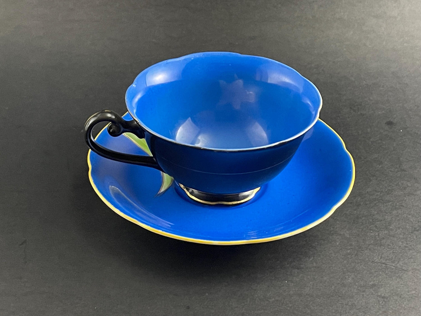 Princess China Occupied Japan Teacup And Saucer, Floral Pattern, 1945-1952
