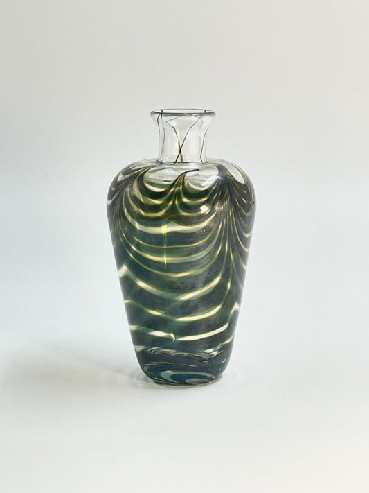 Signed Robert Held Skookum Art Glass Vase, 1980s Canadian Art Glass