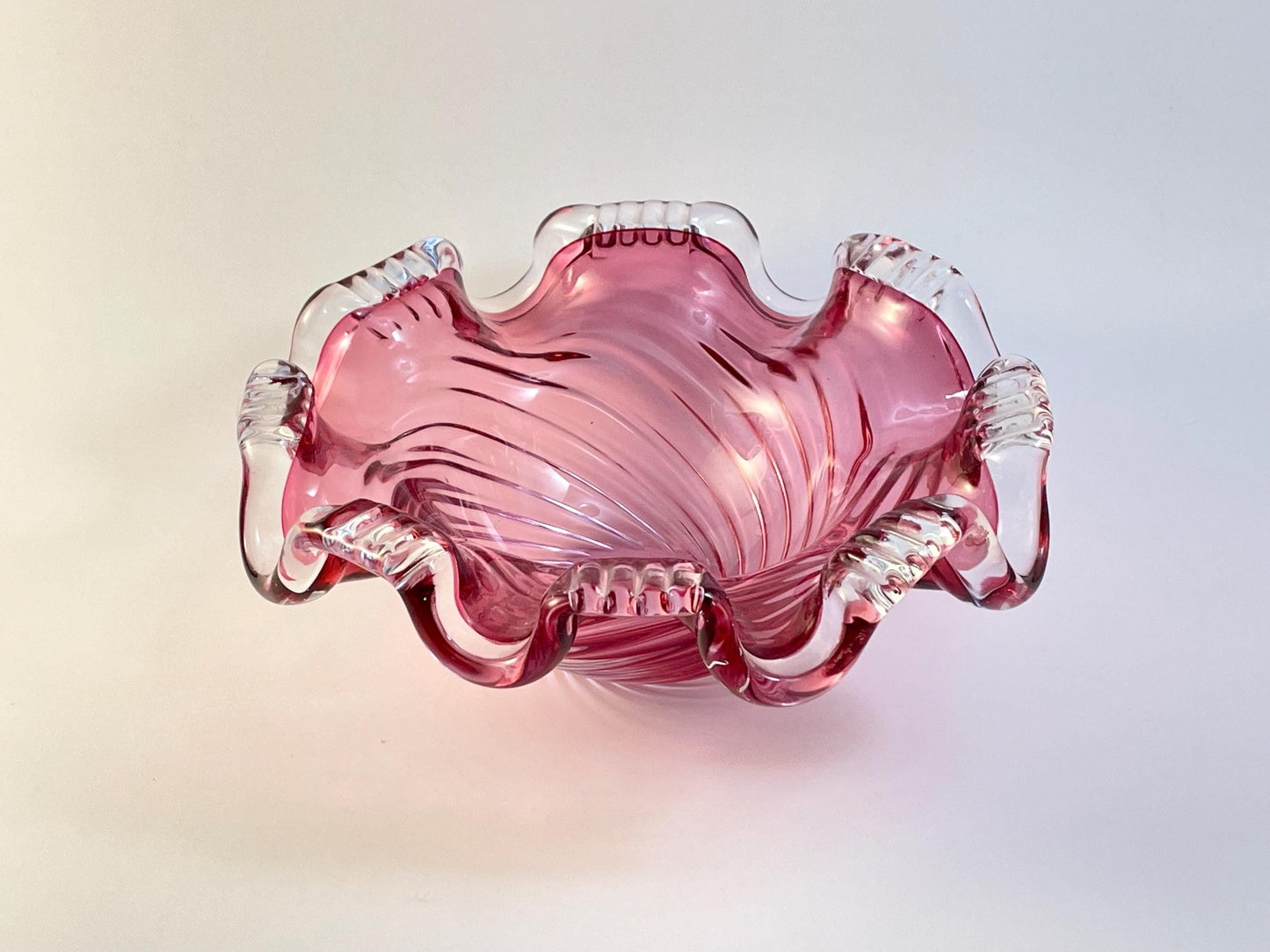 Chalet Pink Cranberry Ashtray / Candy Dish 1960s