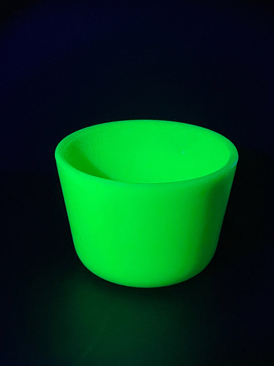McKee Jadeite Uranium 5" Refrigerator Dish/Canister, Without Lid, 1930s