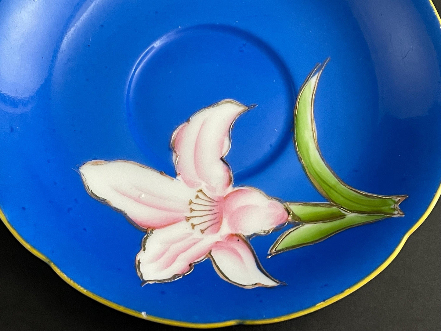 Princess China Occupied Japan Teacup And Saucer, Floral Pattern, 1945-1952