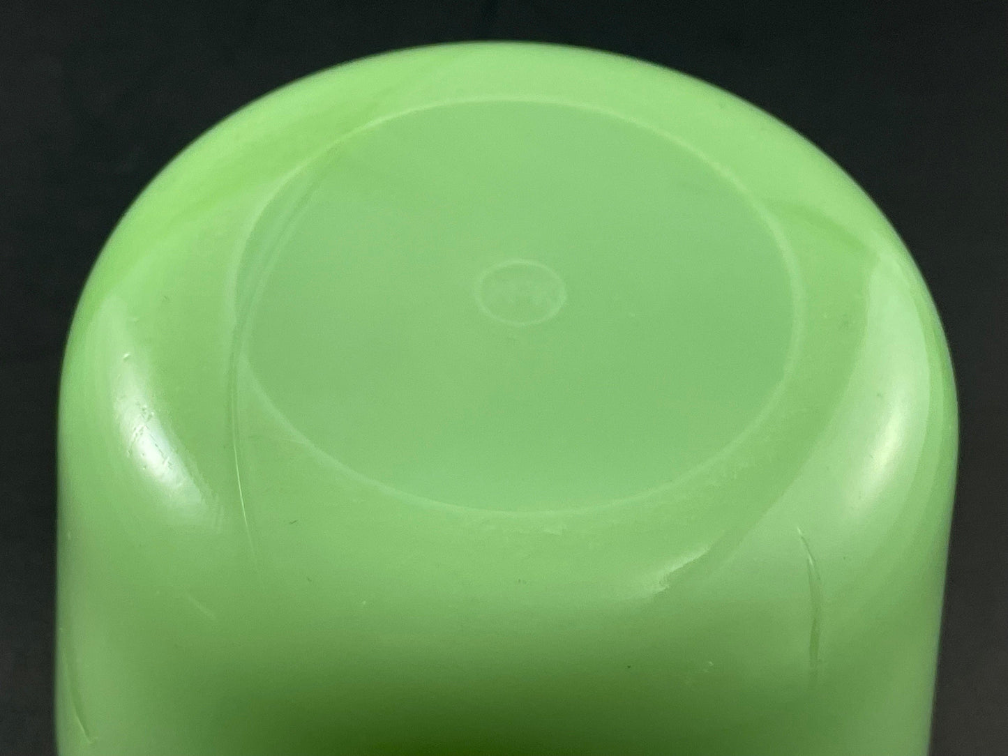 McKee Jadeite Uranium 5" Refrigerator Dish/Canister, Without Lid, 1930s