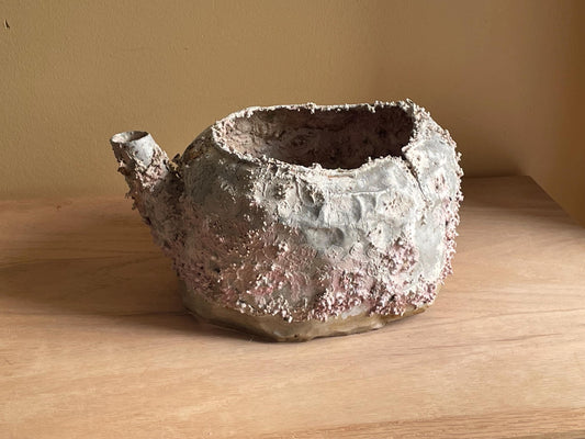 Coral Encrusted Undersea Alminum Kettle Very Rustic